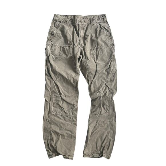 Carhartt Work Jeans Double Knee Patchwork Grunge 36x33 Mens Pants - Picture 1 of 6